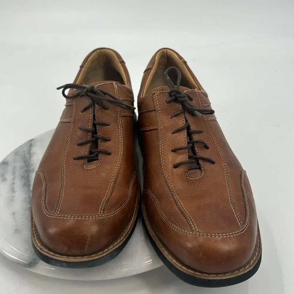 Johnston & Murphy Sheepskin leather lace up loafers